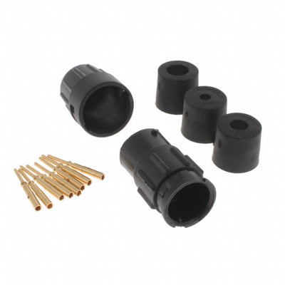 8280-8PG-3DC by Conxall/Switchcraft - CONNECTOR RECPT MALE 8POS GOLD CRIMP