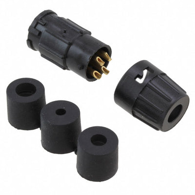 8282-4SG-3DC by Conxall/Switchcraft - CONNECTOR RECPT FMALE 4P GOLD SLDR CUP