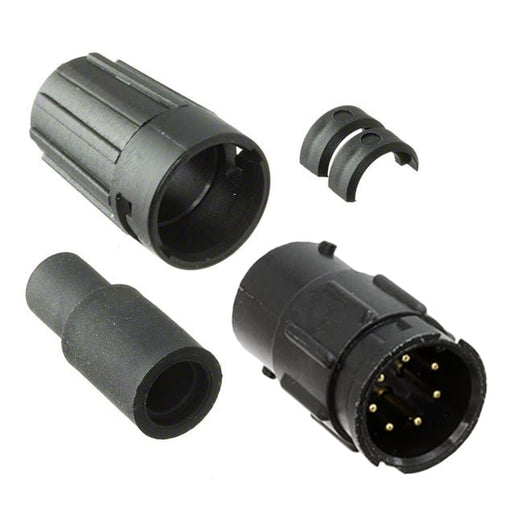 8282-7PG-522 by Conxall/Switchcraft - CONNECTOR RECPT MALE 7P GOLD SLDR CUP