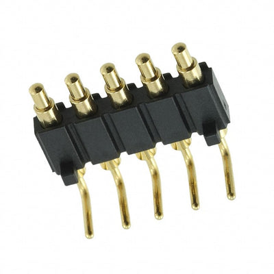 829-22-005-20-001101 by Mill-Max Manufacturing Corp. - CONNECTOR SPRING PISTON 5POS R/A PCB