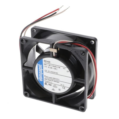 8314/2 by ebm-papst Inc. - FAN AXIAL 80X32MM 24VDC WIRE