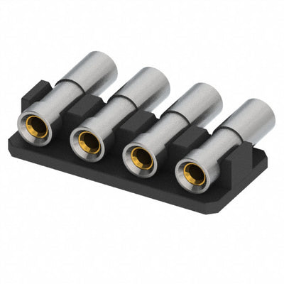 835-43-004-40-030001 by Mill-Max Manufacturing Corp. - CONNECTOR RECPT 4POS 0.1 GOLD SMD R/A