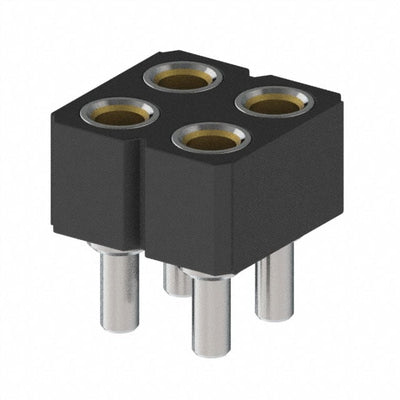 835-43-004-10-001000 by Mill-Max Manufacturing Corp. - CONNECTOR RECPT 4POS 0.1 GOLD PCB