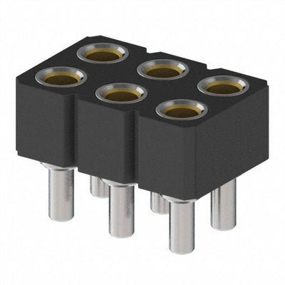 835-43-006-10-001000 by Mill-Max Manufacturing Corp. - CONNECTOR RECPT 6POS 0.1 GOLD PCB