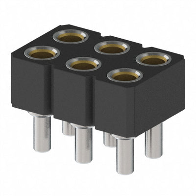 835-93-006-10-001000 by Mill-Max Manufacturing Corp. - CONNECTOR RECPT 6POS 0.1 GOLD PCB
