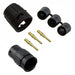 8380-3PG-3DC by Conxall/Switchcraft - CONNECTOR RECPT MALE 3POS GOLD CRIMP
