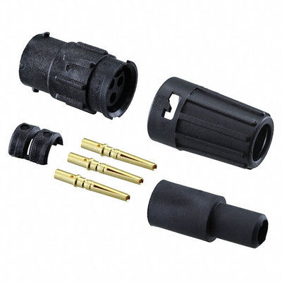 8380-3SG-522 by Conxall/Switchcraft - CONNECTOR RECPT FMALE 3POS GOLD CRIMP