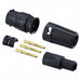 8380-3SG-522 by Conxall/Switchcraft - CONNECTOR RECPT FMALE 3POS GOLD CRIMP