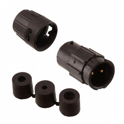 8382-2PG-3DC by Conxall/Switchcraft - CONNECTOR RECPT MALE 2P GOLD SLDR CUP