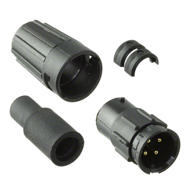 8282-4PG-516 by Conxall/Switchcraft - CONNECTOR RECPT MALE 4P GOLD SLDR CUP