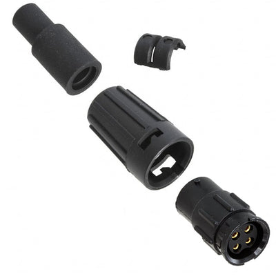 8382-4SG-519 by Conxall/Switchcraft - CONNECTOR RECPT FMALE 4P GOLD SLDR CUP