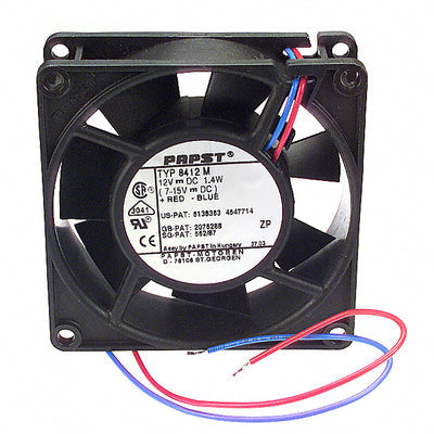 8412M by ebm-papst Inc. - FAN AXIAL 80X25MM 12VDC WIRE