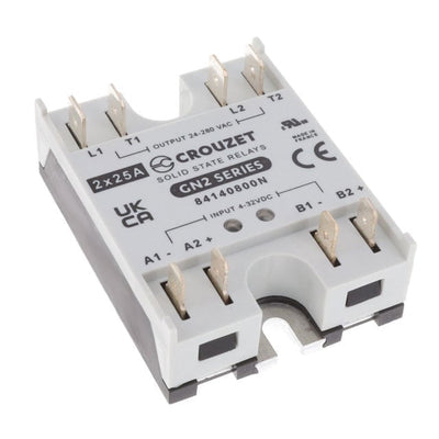 84140800N by Crouzet - SOLIDSTATE RELAY SPST-NO 25A 24-280V