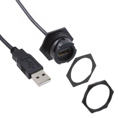0847290013 by Molex - CABLE USB2.0 A RCPT-A PLUG W/COUPL