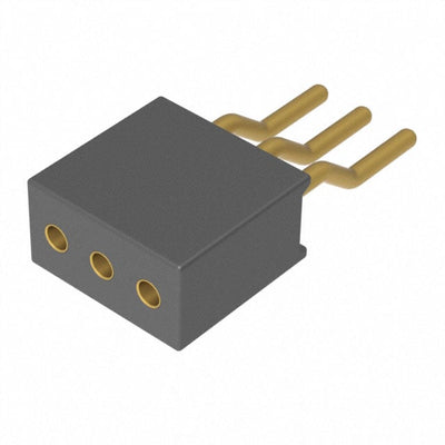 851-11-003-40-001000 by Mill-Max Manufacturing Corp. - CONNECTOR RECPT 3POS 0.05 GOLD SMD R/A