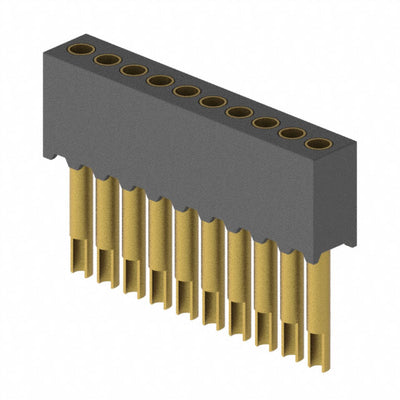 851-13-010-10-003000 by Mill-Max Manufacturing Corp. - CONNECTOR RECPT 10POS 0.05 GOLD PCB