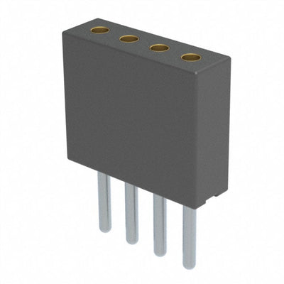 851-43-004-10-002000 by Mill-Max Manufacturing Corp. - CONNECTOR RECPT 4POS 0.05 GOLD PCB