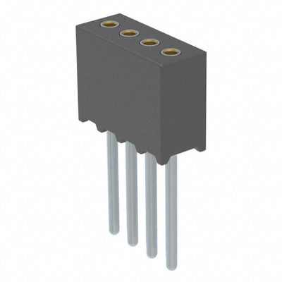 851-41-004-10-011000 by Mill-Max Manufacturing Corp. - CONNECTOR RECPT 4POS 0.05 GOLD PCB