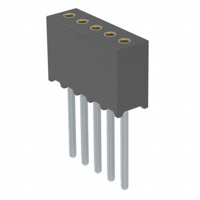 851-43-005-10-011000 by Mill-Max Manufacturing Corp. - CONNECTOR RECPT 5POS 0.05 GOLD PCB