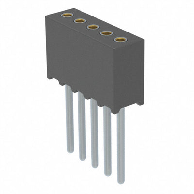 851-41-005-10-011000 by Mill-Max Manufacturing Corp. - CONNECTOR RECPT 5POS 0.05 GOLD PCB