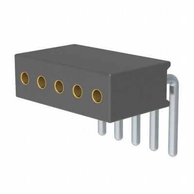 851-91-005-20-001000 by Mill-Max Manufacturing Corp. - CONNECTOR RECPT 5POS 0.05 GOLD PCB R/A