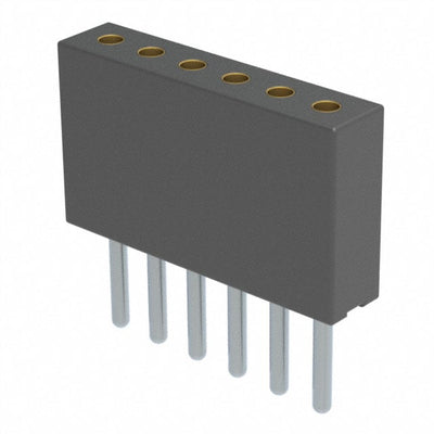 851-91-006-10-002000 by Mill-Max Manufacturing Corp. - CONNECTOR RECPT 6POS 0.05 GOLD PCB