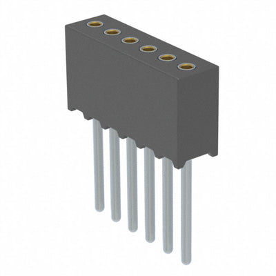 851-41-006-10-011000 by Mill-Max Manufacturing Corp. - CONNECTOR RECPT 6POS 0.05 GOLD PCB