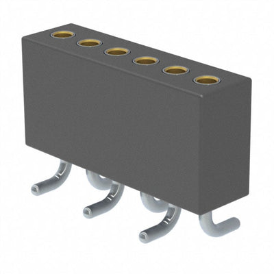 851-41-006-30-001000 by Mill-Max Manufacturing Corp. - CONNECTOR RECPT 6POS 0.05 GOLD SMD