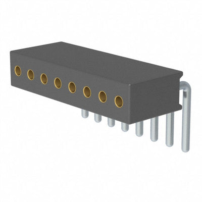 851-91-008-20-001000 by Mill-Max Manufacturing Corp. - CONNECTOR RECPT 8POS 0.05 GOLD PCB R/A