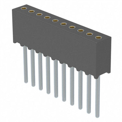 851-43-010-10-011000 by Mill-Max Manufacturing Corp. - CONNECTOR RECPT 10POS 0.05 GOLD PCB