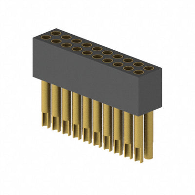 853-13-020-10-003000 by Mill-Max Manufacturing Corp. - CONNECTOR RECPT 20POS 0.05 GOLD PCB