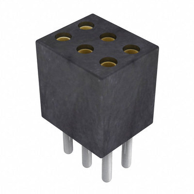 853-83-006-10-001101 by Preci-Dip - CONNECTOR SOCKET 6POS 0.05 GOLD PCB