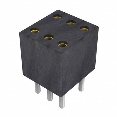853-83-006-10-002101 by Preci-Dip - CONNECTOR SOCKET 6POS 0.05 GOLD PCB