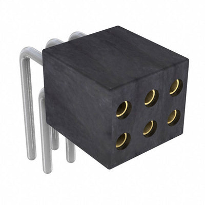 853-83-006-20-001101 by Preci-Dip - CONNECTOR SOCKET 6P 0.05 GOLD PCB R/A