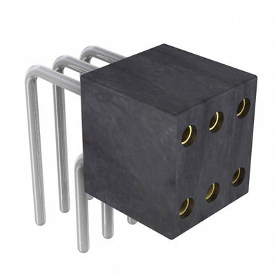 853-87-006-20-002101 by Preci-Dip - CONNECTOR SOCKET 6P 0.05 GOLD PCB R/A