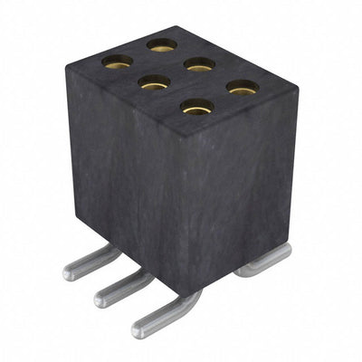 853-87-006-30-001101 by Preci-Dip - CONNECTOR SOCKET 6POS 0.05 GOLD SMD