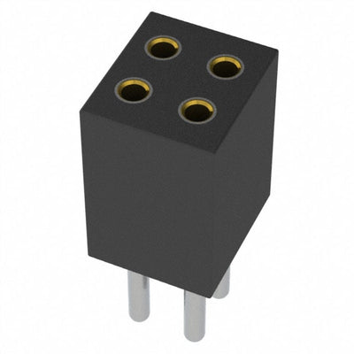 853-91-004-10-001000 by Mill-Max Manufacturing Corp. - CONNECTOR RECPT 4POS 0.05 GOLD PCB