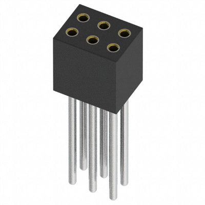 853-41-006-10-021000 by Mill-Max Manufacturing Corp. - CONNECTOR RECPT 6POS 0.05 GOLD PCB