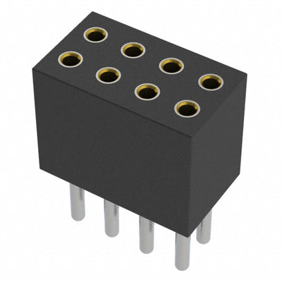 853-41-008-10-001000 by Mill-Max Manufacturing Corp. - CONNECTOR RECPT 8POS 0.05 GOLD PCB