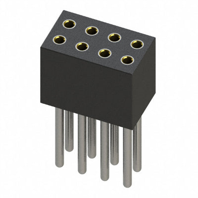 853-43-008-10-011000 by Mill-Max Manufacturing Corp. - CONNECTOR RECPT 8POS 0.05 GOLD PCB