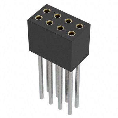 853-43-008-10-021000 by Mill-Max Manufacturing Corp. - CONNECTOR RECPT 8POS 0.05 GOLD PCB