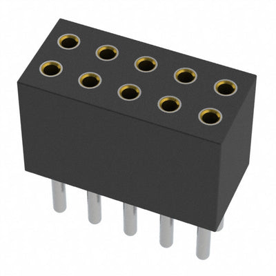 853-41-010-10-001000 by Mill-Max Manufacturing Corp. - CONNECTOR RECPT 10POS 0.05 GOLD PCB