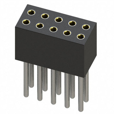 853-41-010-10-011000 by Mill-Max Manufacturing Corp. - CONNECTOR RECPT 10POS 0.05 GOLD PCB