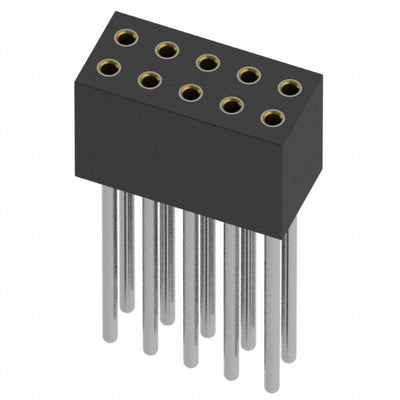 853-41-010-10-021000 by Mill-Max Manufacturing Corp. - CONNECTOR RECPT 10POS 0.05 GOLD PCB