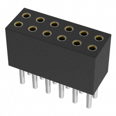 853-91-012-10-001000 by Mill-Max Manufacturing Corp. - CONNECTOR RECPT 12POS 0.05 GOLD PCB