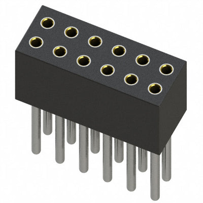 853-41-012-10-011000 by Mill-Max Manufacturing Corp. - CONNECTOR RECPT 12POS 0.05 GOLD PCB