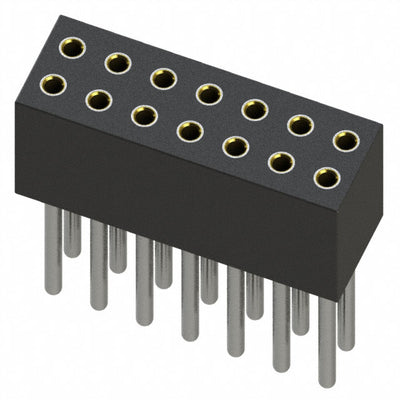 853-43-014-10-011000 by Mill-Max Manufacturing Corp. - CONNECTOR RECPT 14POS 0.05 GOLD PCB