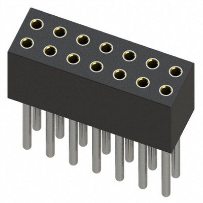 853-41-014-10-011000 by Mill-Max Manufacturing Corp. - CONNECTOR RECPT 14POS 0.05 GOLD PCB