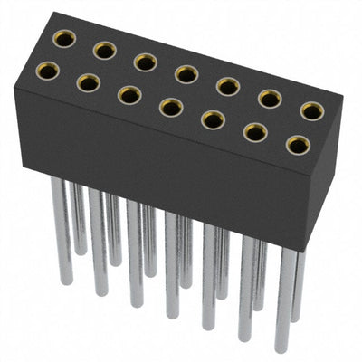 853-41-014-10-021000 by Mill-Max Manufacturing Corp. - CONNECTOR RECPT 14POS 0.05 GOLD PCB