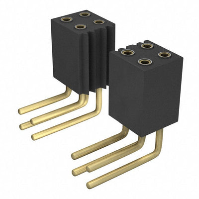 853-43-100-20-001000 by Mill-Max Manufacturing Corp. - CONNECTOR RECPT 100P 0.05 GOLD PCB R/A
